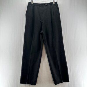J'Envie Sport Pants Womens Sz 10 Wool High Waist Straight Trouser Pleated Black